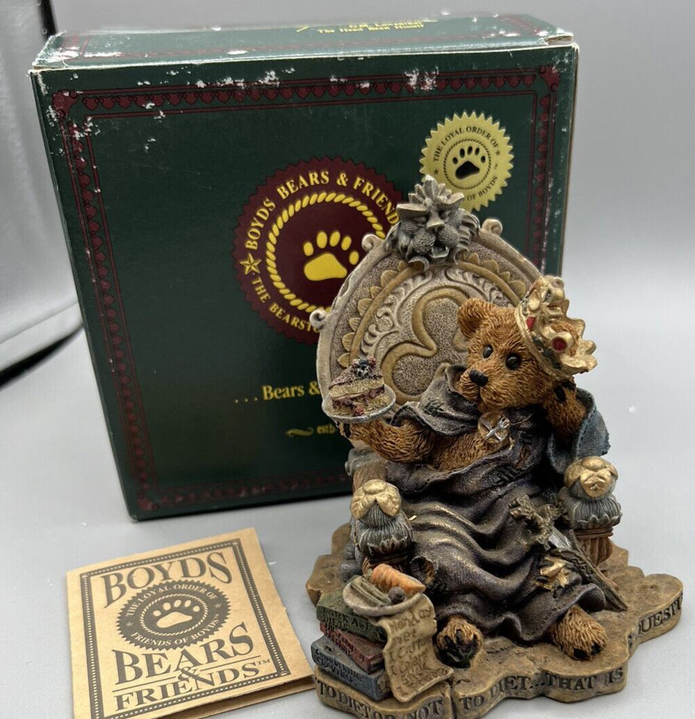 Figurine Boyds Bears Prince Hamalot Celebration Edition #01997-71 1997 China